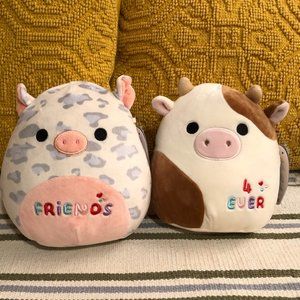 Ronnie the Cow & Rosie the Pig Squishmallows BFF bundle NWT